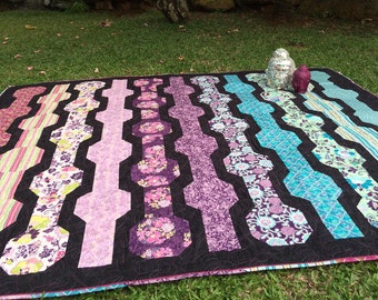 Poppy Pods Easy Quilt Pattern - PDF instant download