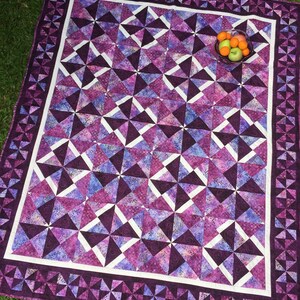 Tilting at Windmills Fast & Easy Quilt Pattern - PDF instant download