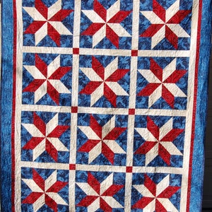 Yankee Doodle Stars Quilt Pattern - PAPER