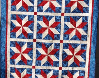 Yankee Doodle Stars Quilt Pattern - PAPER