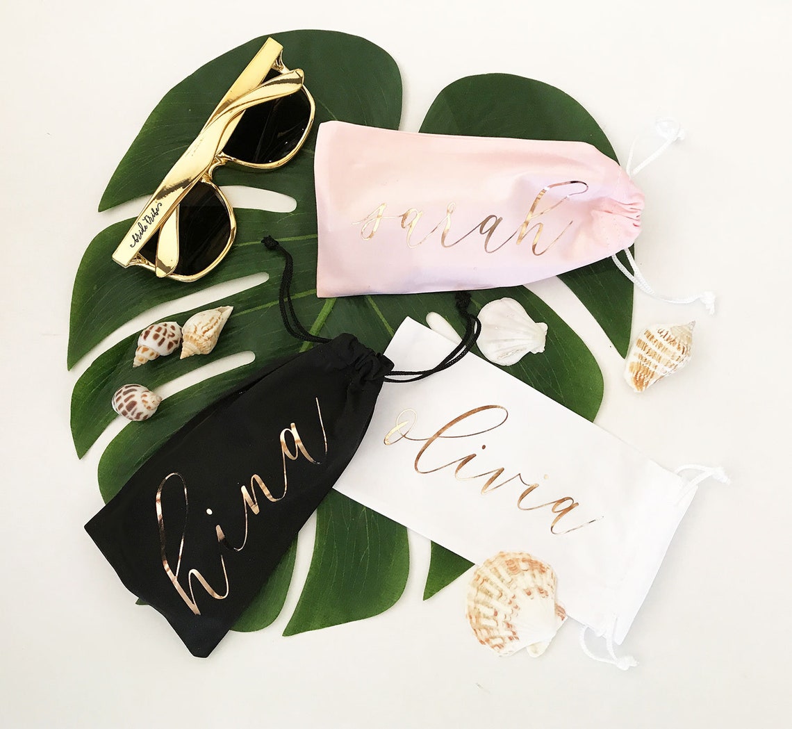 Personalized Sunglasses Pouch Etsy