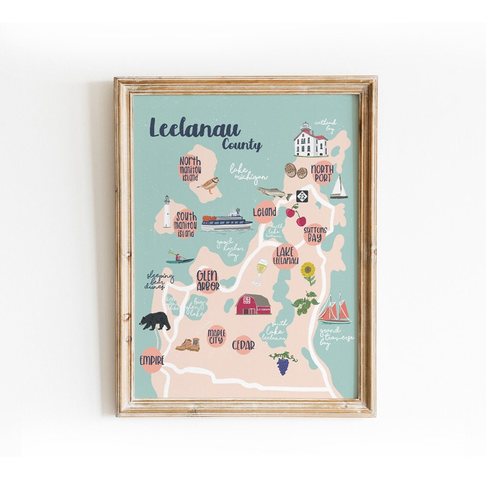 Map Of Lake Leelanau