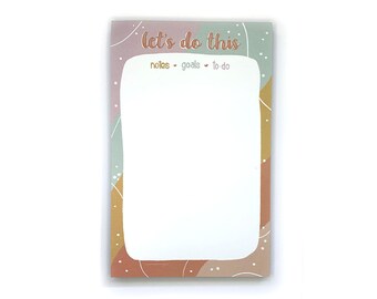 Bloc de notas "Hagamos esto" - 100 páginas - Ilustración dibujada a mano