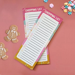 Shopping List Notepad - 50 pages - Hand Drawn Illustration
