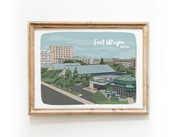 Conservatorio Botánico de Fort Wayne Lámina artística