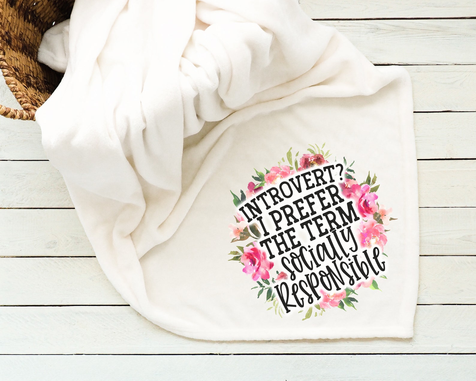 Introvert Blanket Custom Sublimation Blanket Your Choice Etsy UK