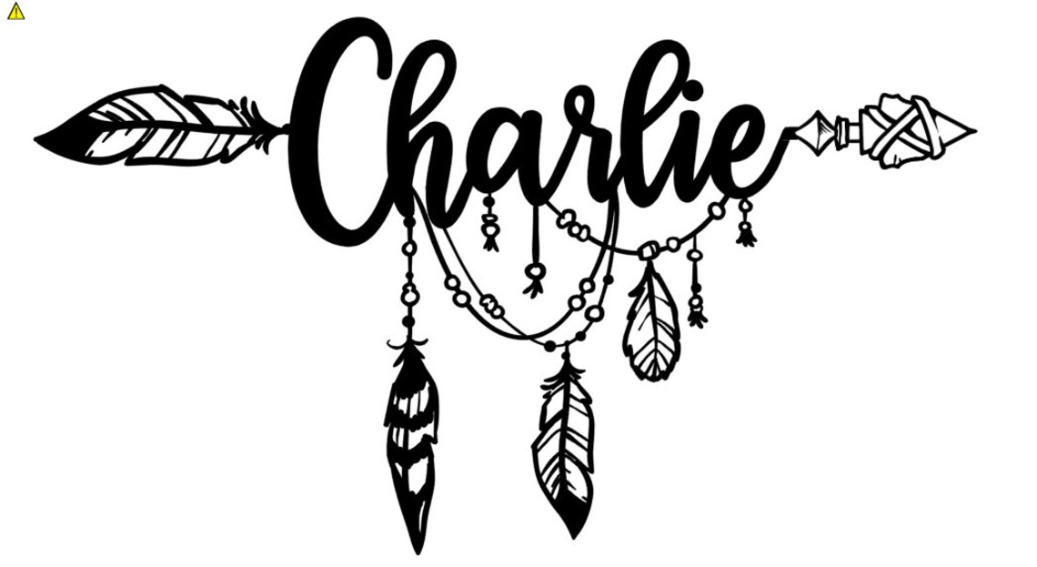 Boho Name Decal Window Decal Boho Decal Native Decal Etsy