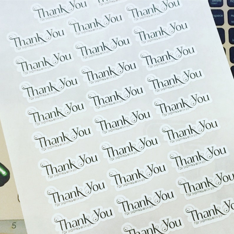 Thank You For Supporting My Small Business Stickers Ready To Use