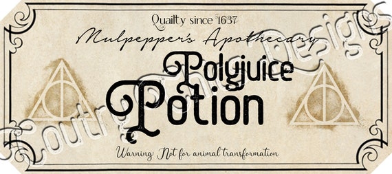 Download 31 Polyjuice Potion Label Printable - Labels Design Ideas 2020