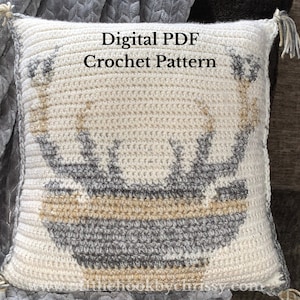 Deer Crochet PDF Pattern, Deer Crochet Pattern, Deer Home Decor, Wildlife Home Decor