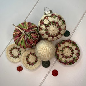 Christmas Bauble Crochet Pattern, Old World Christmas Ornament Crochet Pattern, Crochet Christmas Home Decor