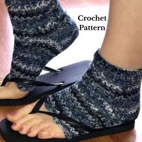 Pedicure Sock Crochet Pattern, Flip Flop Sock Crochet Pattern, Crochet Sock pattern, Sock Pattern, Christmas Gift Giving