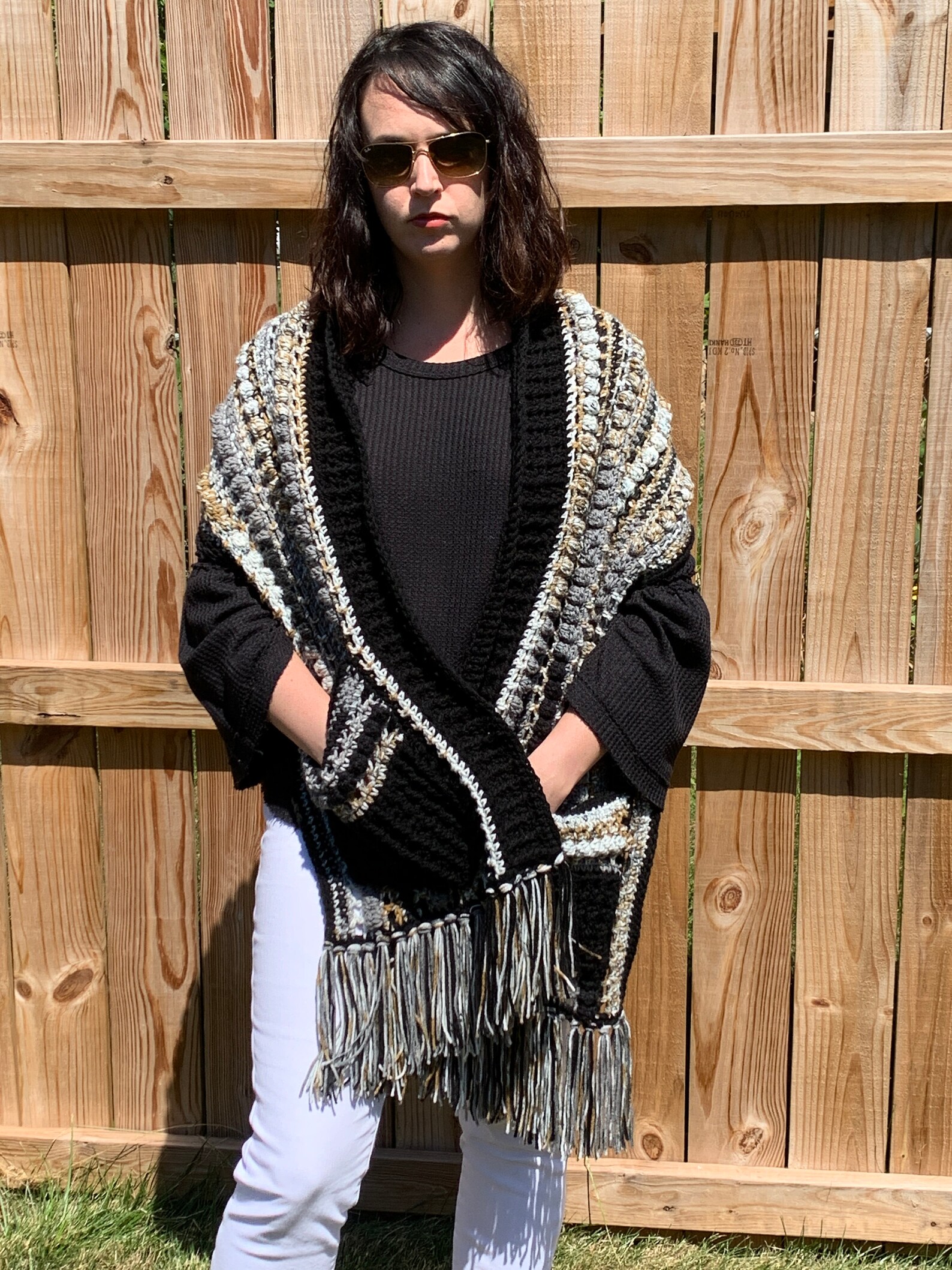 shawl wrap with pockets