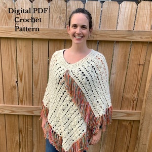 Crochet Poncho Pattern, Boho Poncho Pattern, Bohemian Poncho Pattern, Crochet Poncho Pattern, Christmas Gift Giving