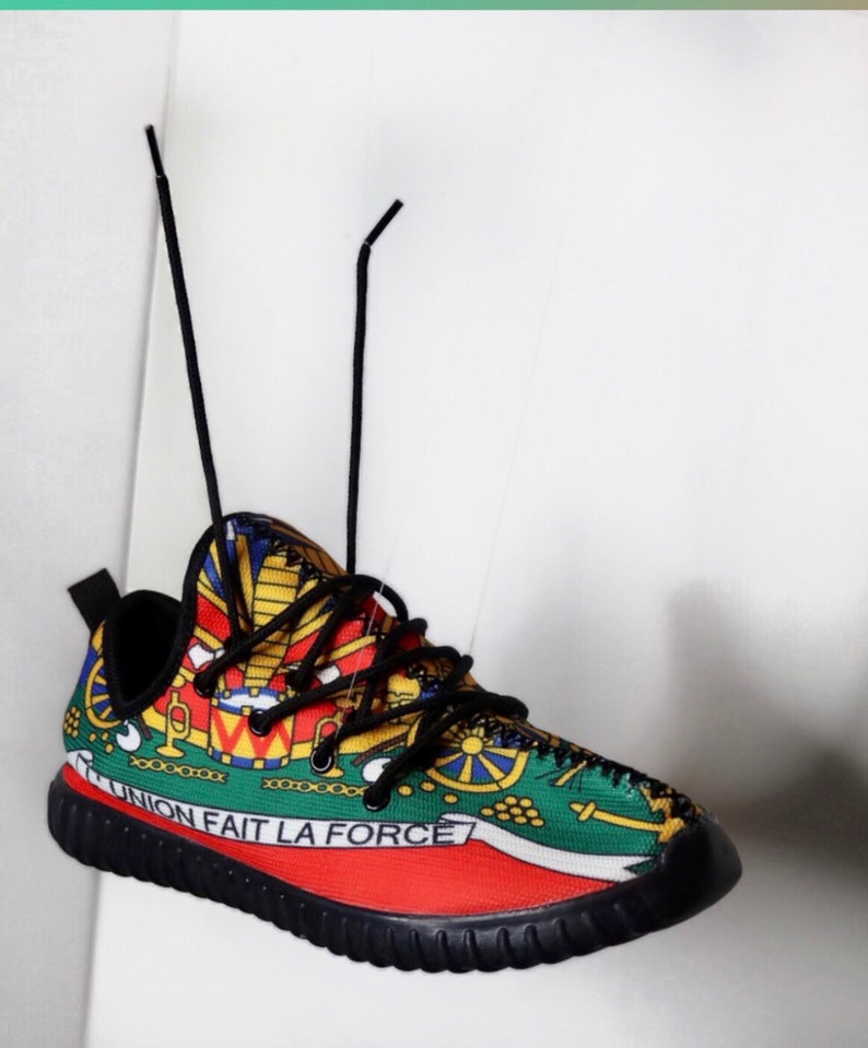 Haitian flag shoes Etsy