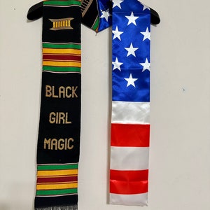Kente mix graduation stole/sash