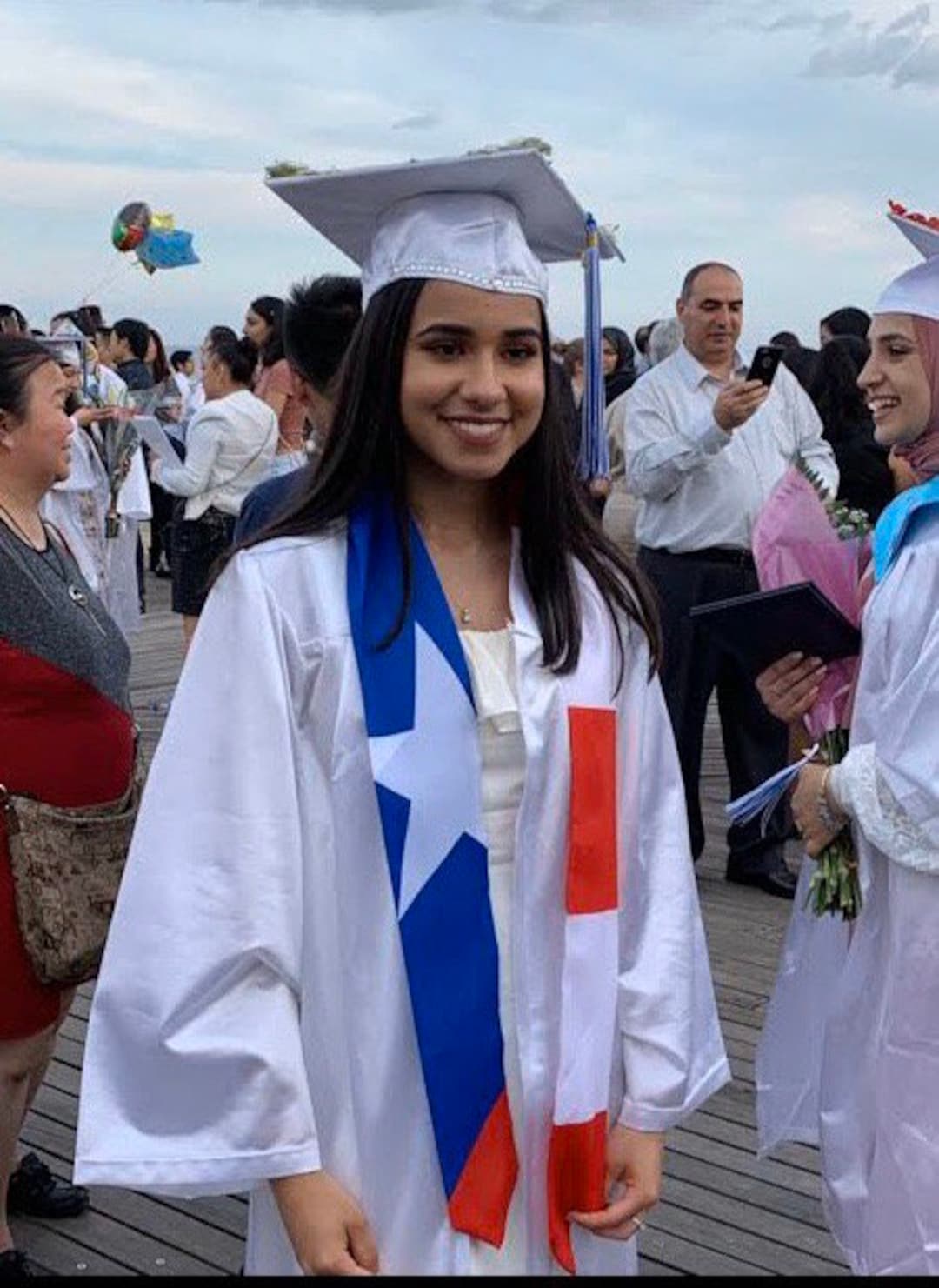 Puerto Rico Flag Graduation Stole satin -  Finland