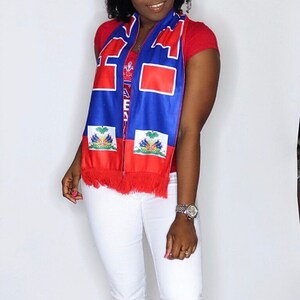 Haitian Flag scarf