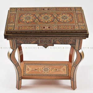 Mesa de juegos de alta calidad, mesa de ajedrez, mesa de backgammon, mesa de póquer, mesa de cartas, mosaico, marquetería e incrustaciones de nácar.