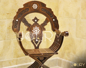 New Chairs & table set - home decor - mother of pearl inlaid - antique - Handmade