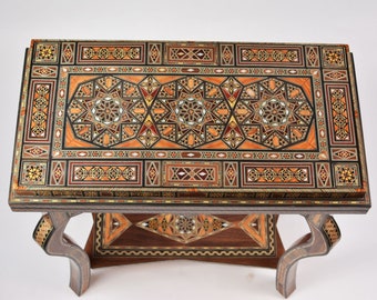 HQ games table, Chess Table/ backgammon table/ poker table/ cards table/ Mosaic/ Marquetry/ inlay with Mother Of Pearl