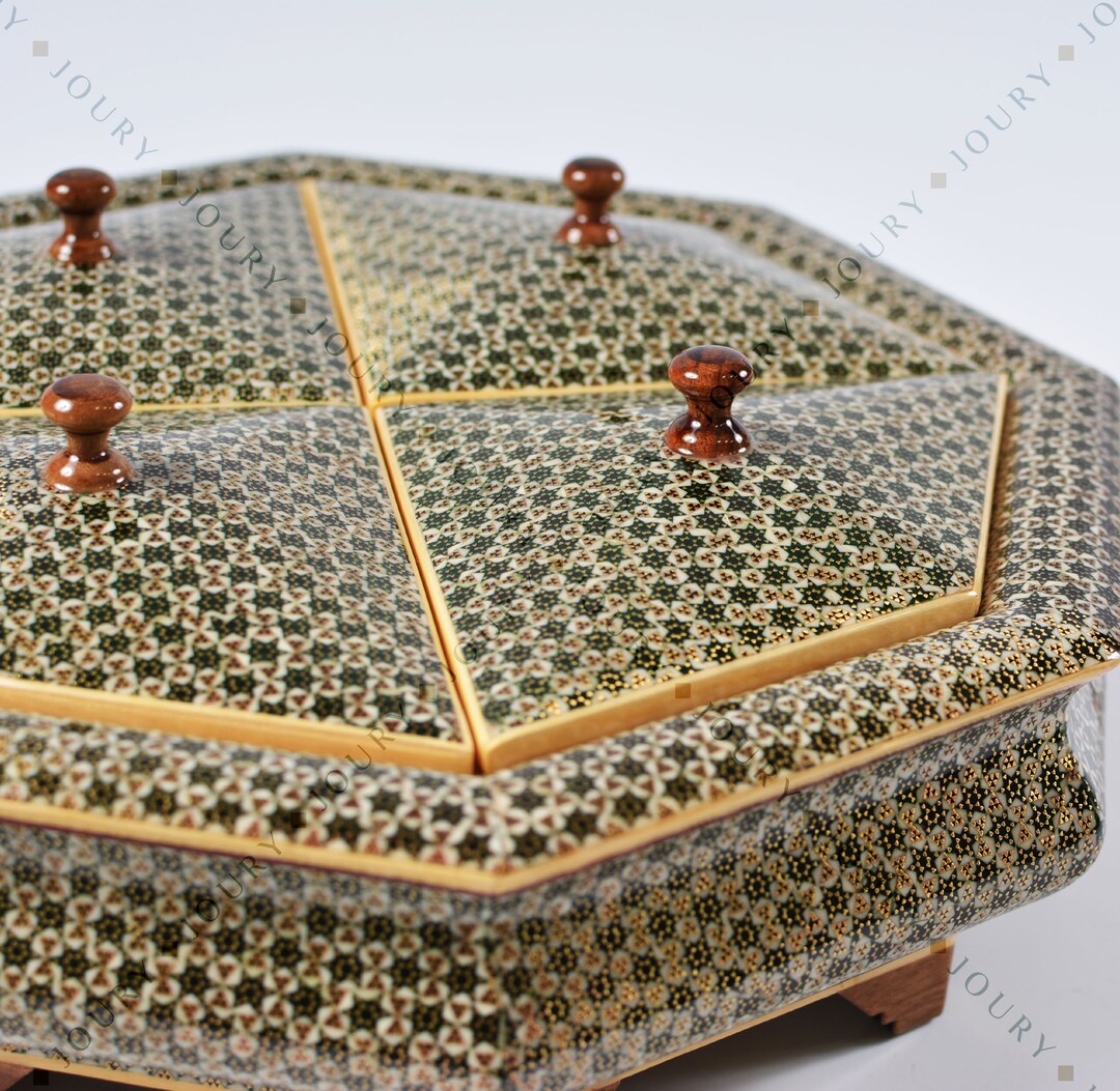 4 Parts Jewllery Wooden Box/ Handmade Box/ Home Decor /partition Box ...