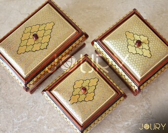 Mothers day luxury box/ Chocolate Box/ Handmade box/ wooden box/ mosaic box inlay with Copper/ dates box