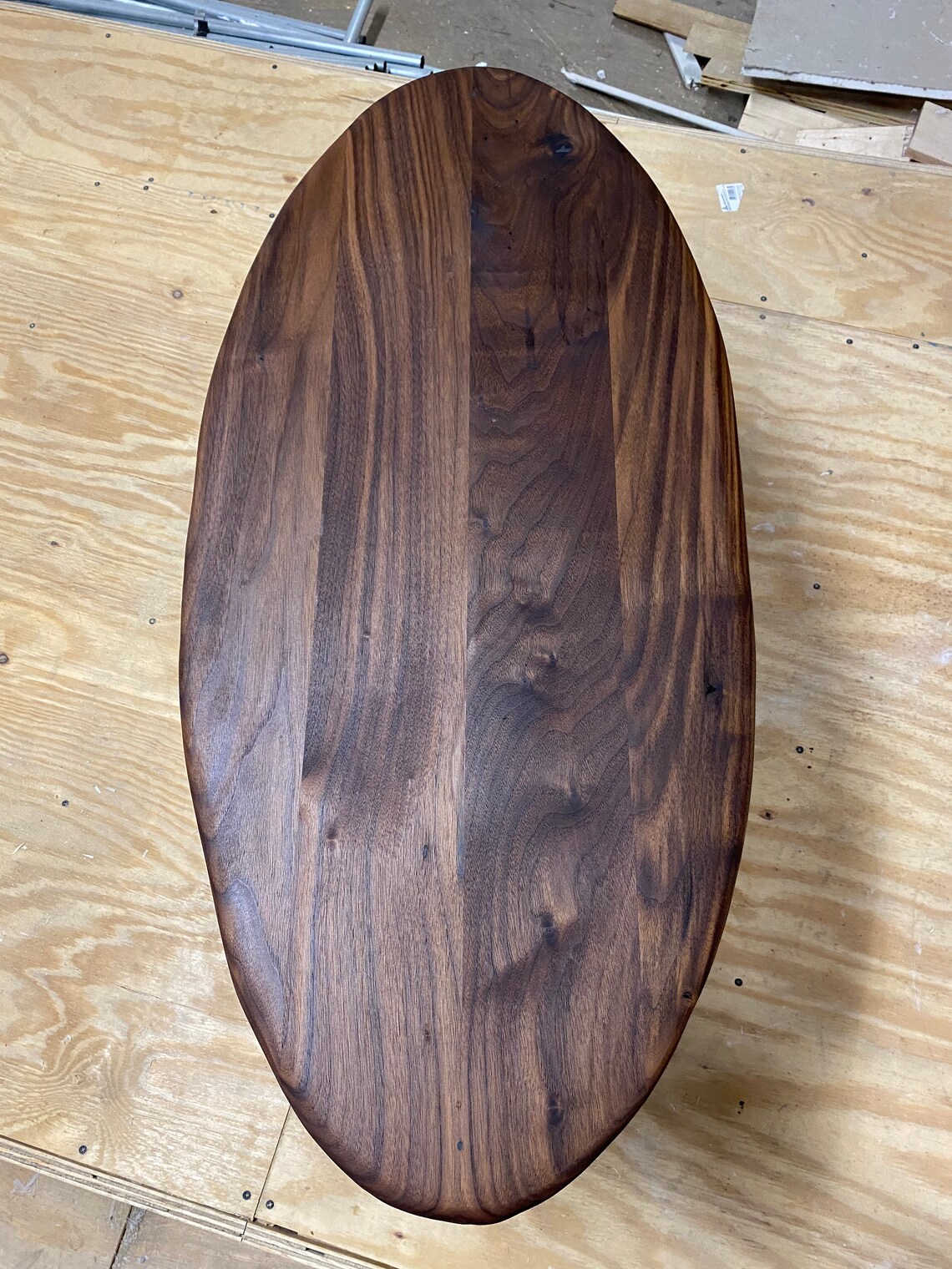 Rustic oval coffee table Etsy