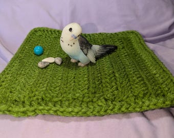Ready To Ship- Full Body Solid Silicone Tiny Pet Easter Parakeet/Bird/Budgie Doll