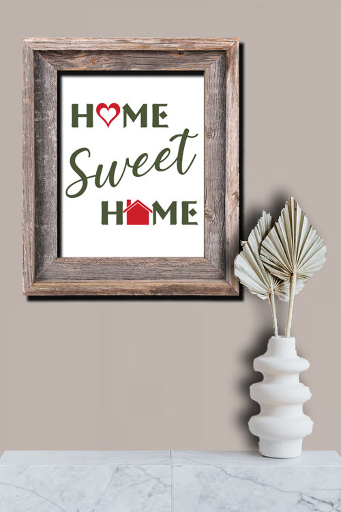 Home Sweet Home Word Art Print Etsy