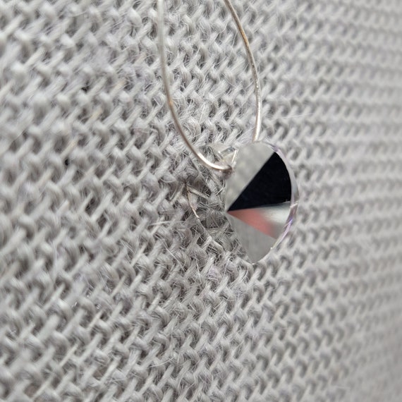 Swarovski Crystal Drop Heart Earrings - image 4