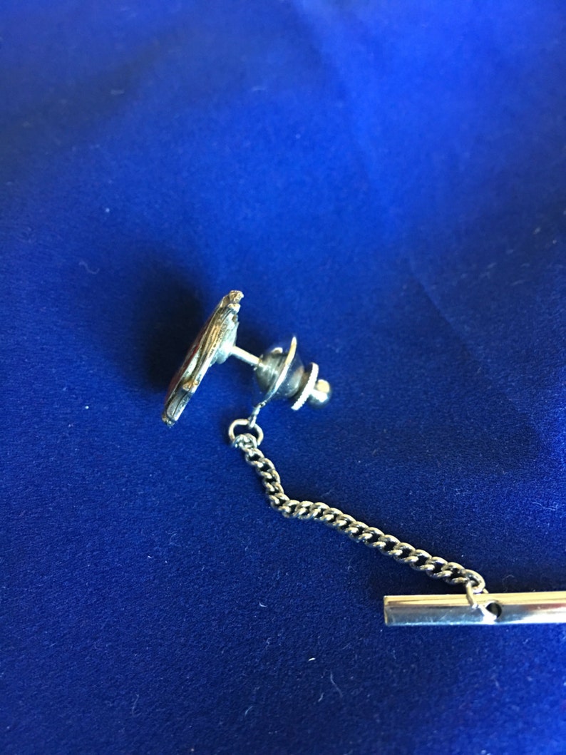 German Shield Tie tack enamel shield Frankfurtim Vintage Tie Tack