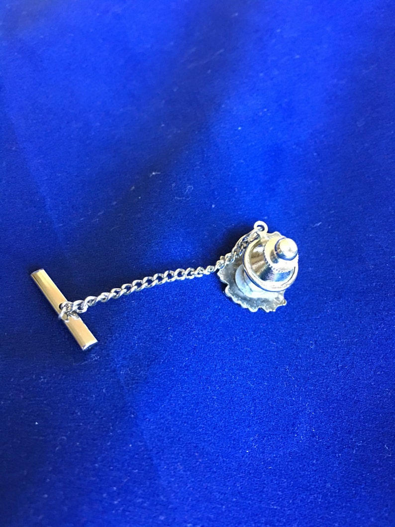 German Shield Tie tack enamel shield Frankfurtim Vintage Tie Tack