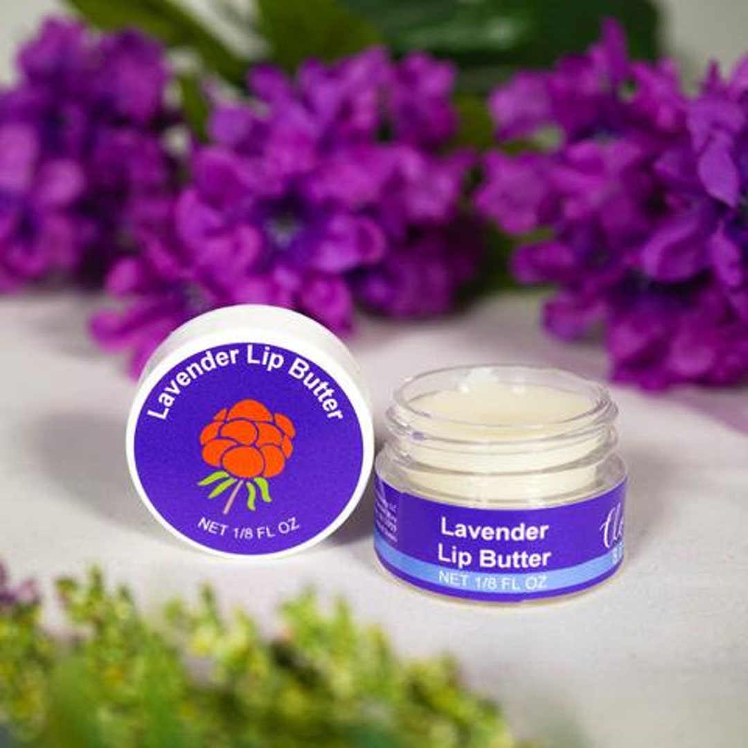 LAVENDER LIP BUTTER Intense Healing Lip Balm With Essential Oils Cure