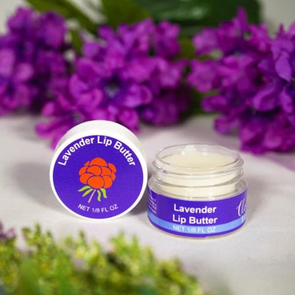 LAVENDER LIP BUTTER - Intense Healing Lip Balm with Essential Oils - Cure Your Dry, Chapped Lips with Beeswax, Avocado, Vitamin E Today!