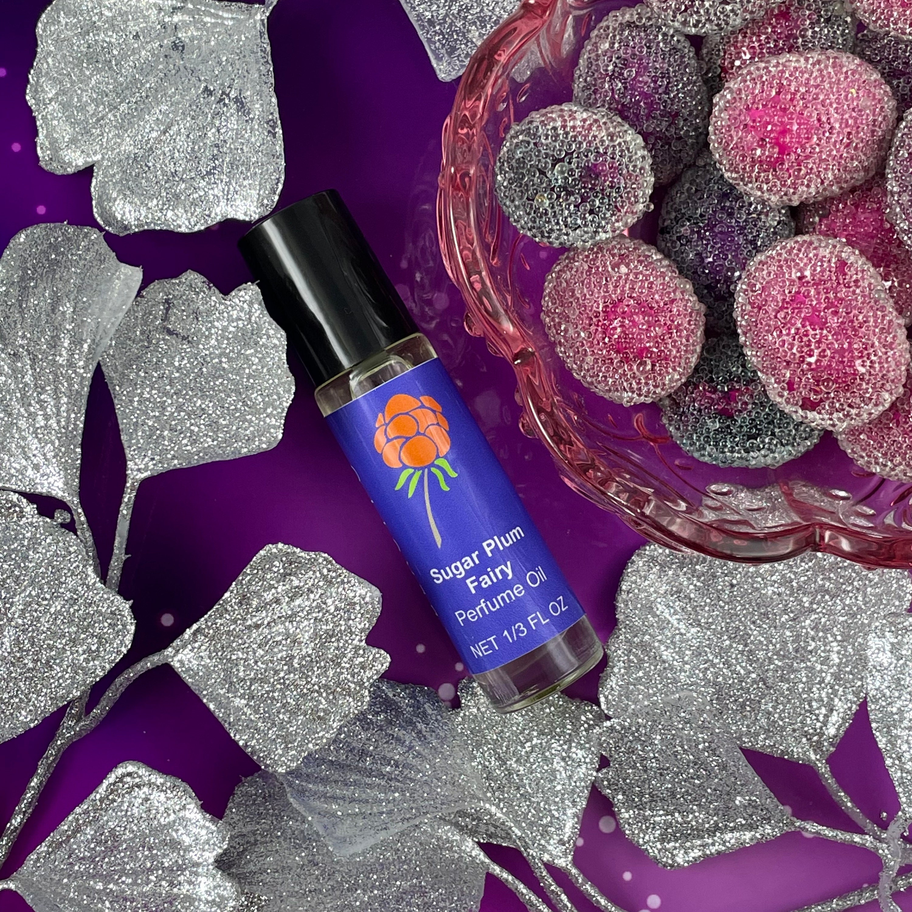 SUGAR PLUM FAIRY Perfume Oil Sweet, Fruity Roll on Perfume Satisfy Your Sweet Tooth With the