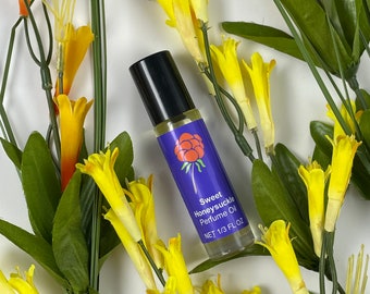Sweet Honeysuckle Perfume Oil – Floral, Sensual Scent