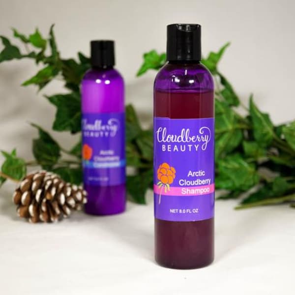 ALL NATURAL SHAMPOO - Rare Scandinavian Arctic Cloudberry Extract & Fabulous Blend of Botanicals, Essential Oils - Learn More Below!