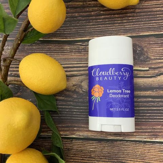LEMON Scented Aluminum Free DEODORANT Natural Handmade Etsy