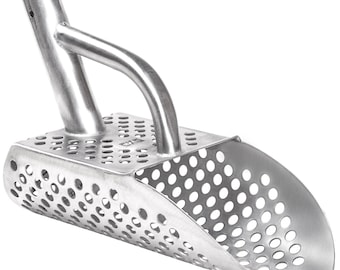 Sand Scoop Metal Detector Stainless Steel Shovel Beach Treasure Hunting Handle
