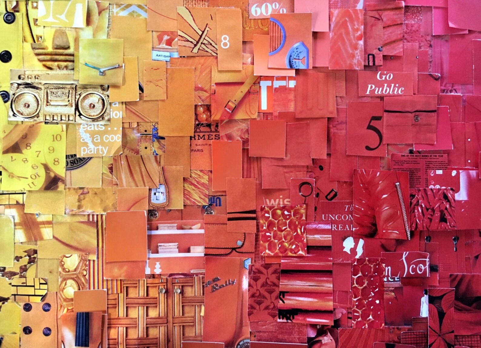 Time as Color | Yellow to Red | Print - Etsy