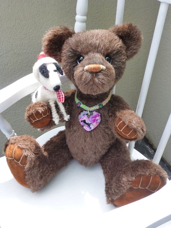 jointed teddy bear with growler