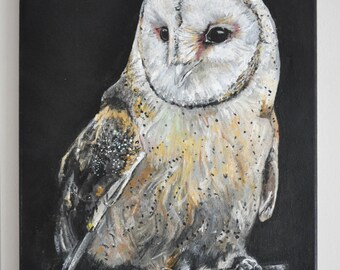 Barn Owl - Acrylic on Canvas