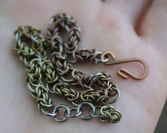 Box Chain Bracelet in Niobium