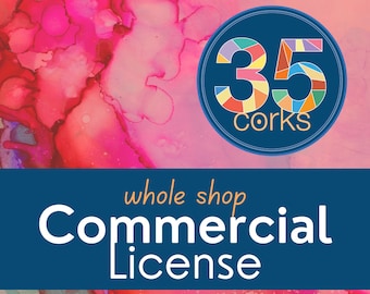 Whole Shop Commercial Use License - 35 Corks Art Studio clip art