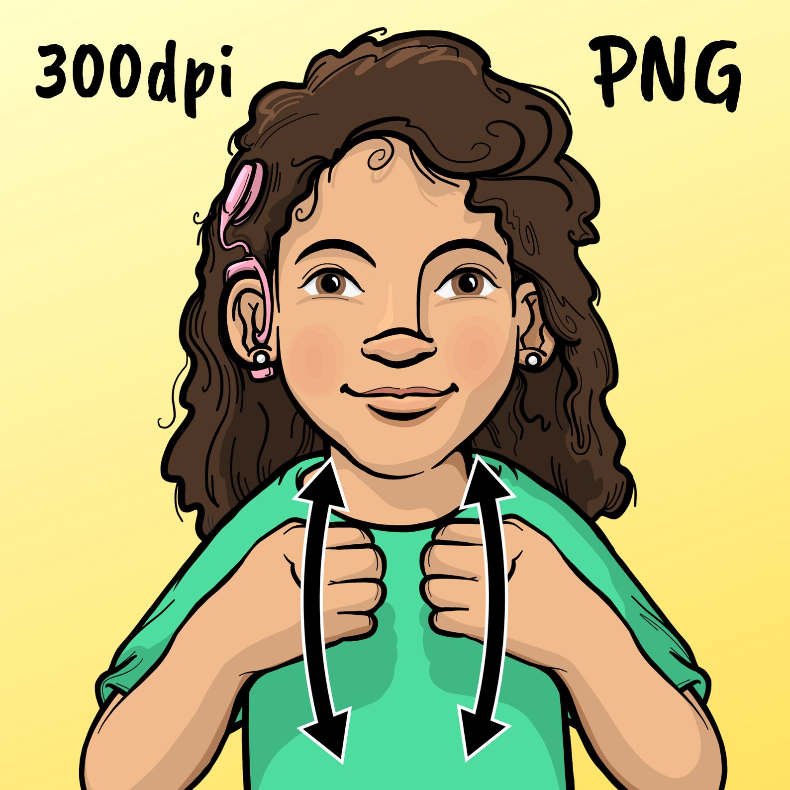 ASL American Sign Language Clip Art School Supplies Etsy