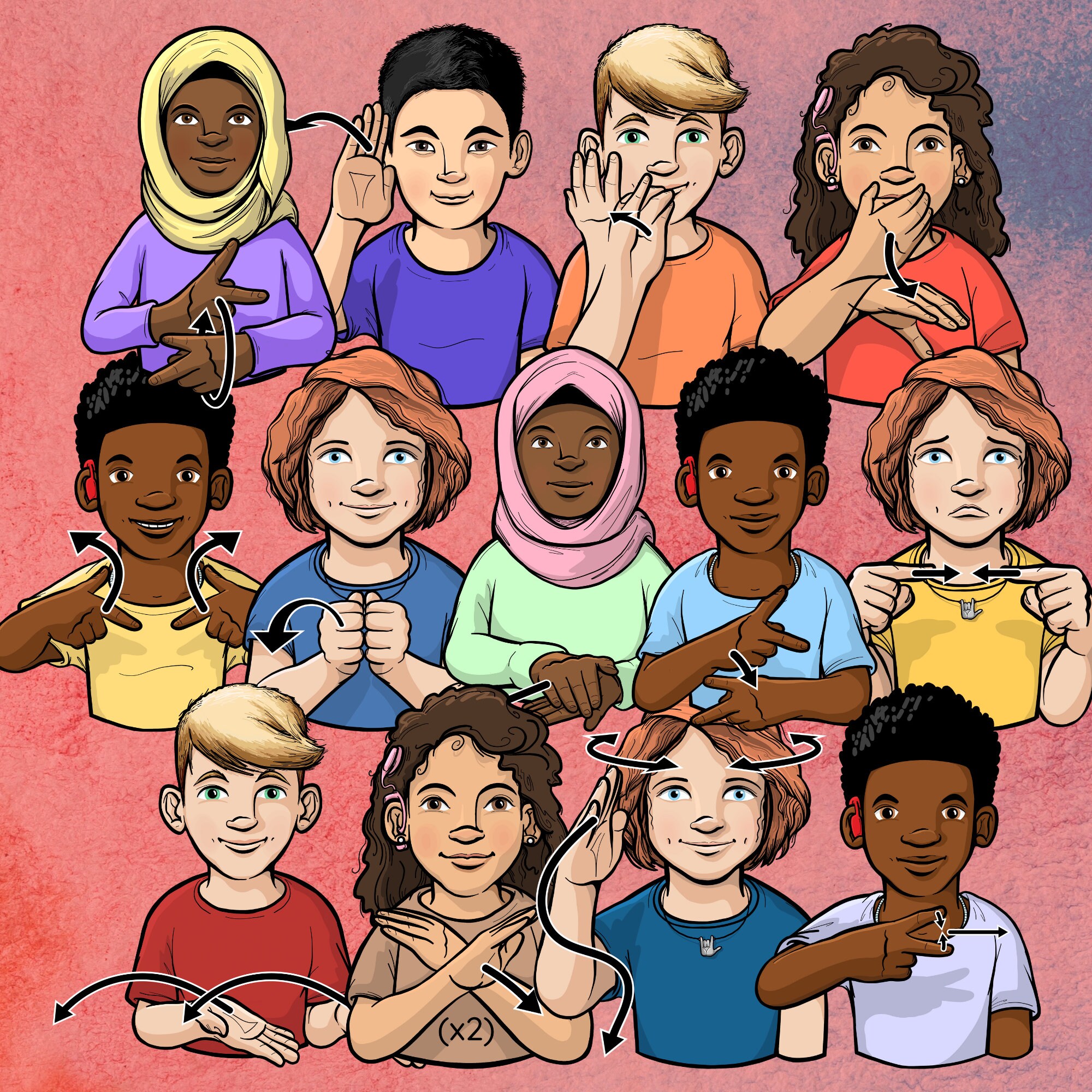 American Sign Language ASL Educational Clip Art Sight - Etsy