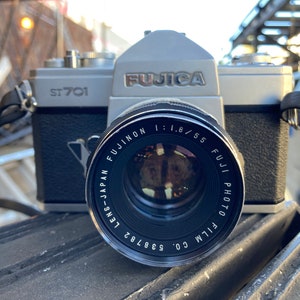 Fujica ST701 with Fujinon 55mm f/1.8 M42 Mount Lens image 2