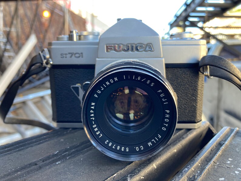 Fujica ST701 with Fujinon 55mm f/1.8 M42 Mount Lens image 2