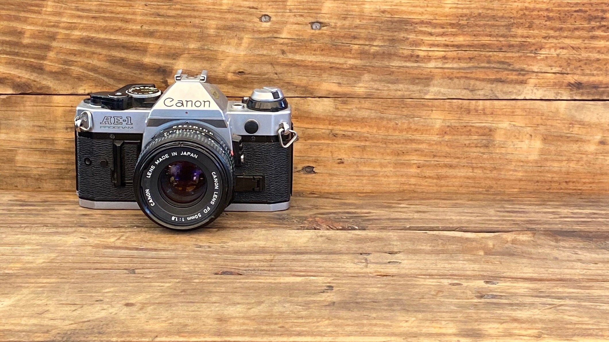 Canon AE-1 Program SLR With 50mm F1.8 Fdn Lens - Etsy